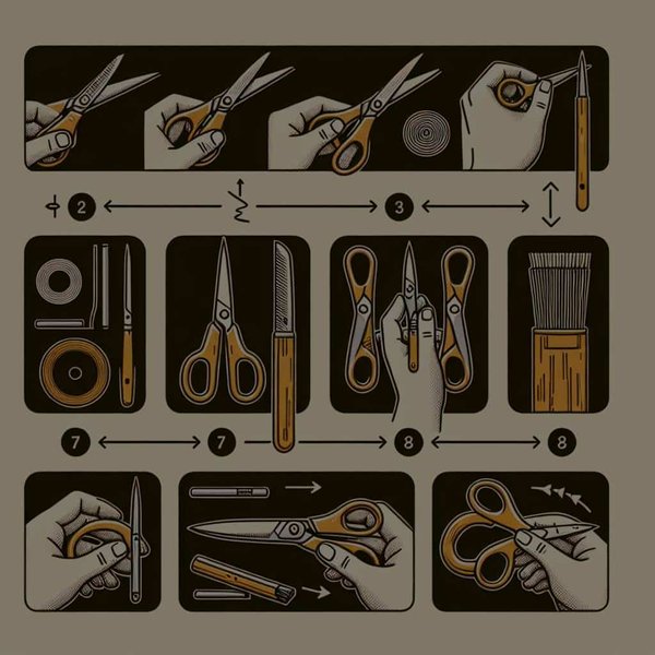 Quelle est la procédure pour affûter ses propres ciseaux de cuisine sans outils spécialisés?