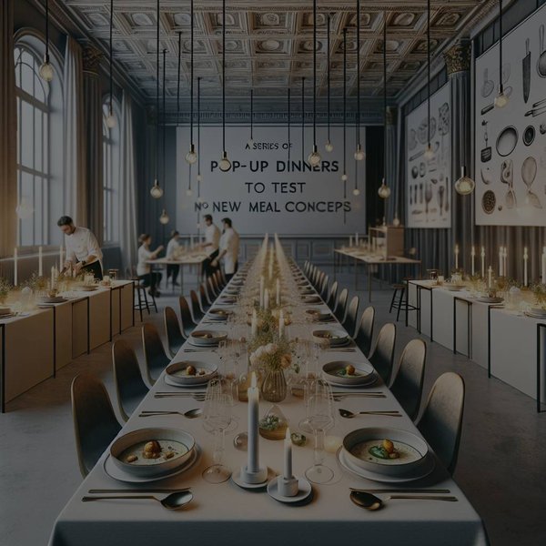 Comment organiser une série de dîners pop-up pour tester de nouveaux concepts de menu ?